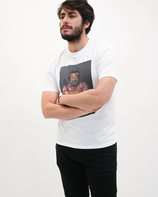 T-shirt unisex in cotone biologico con stampa fotografica divertente