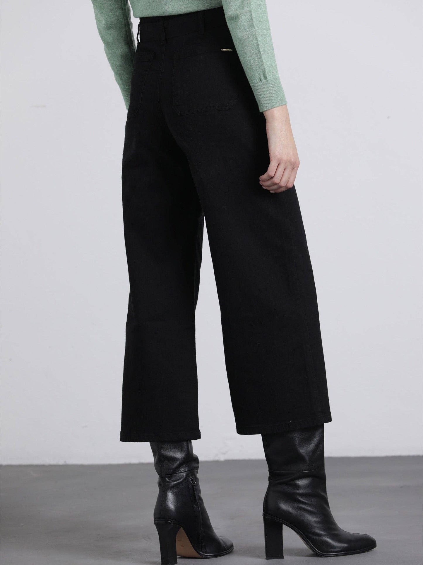 Pantaloni in twill con cintura