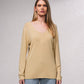 Maglione in maglia scollo a V senza cuciture