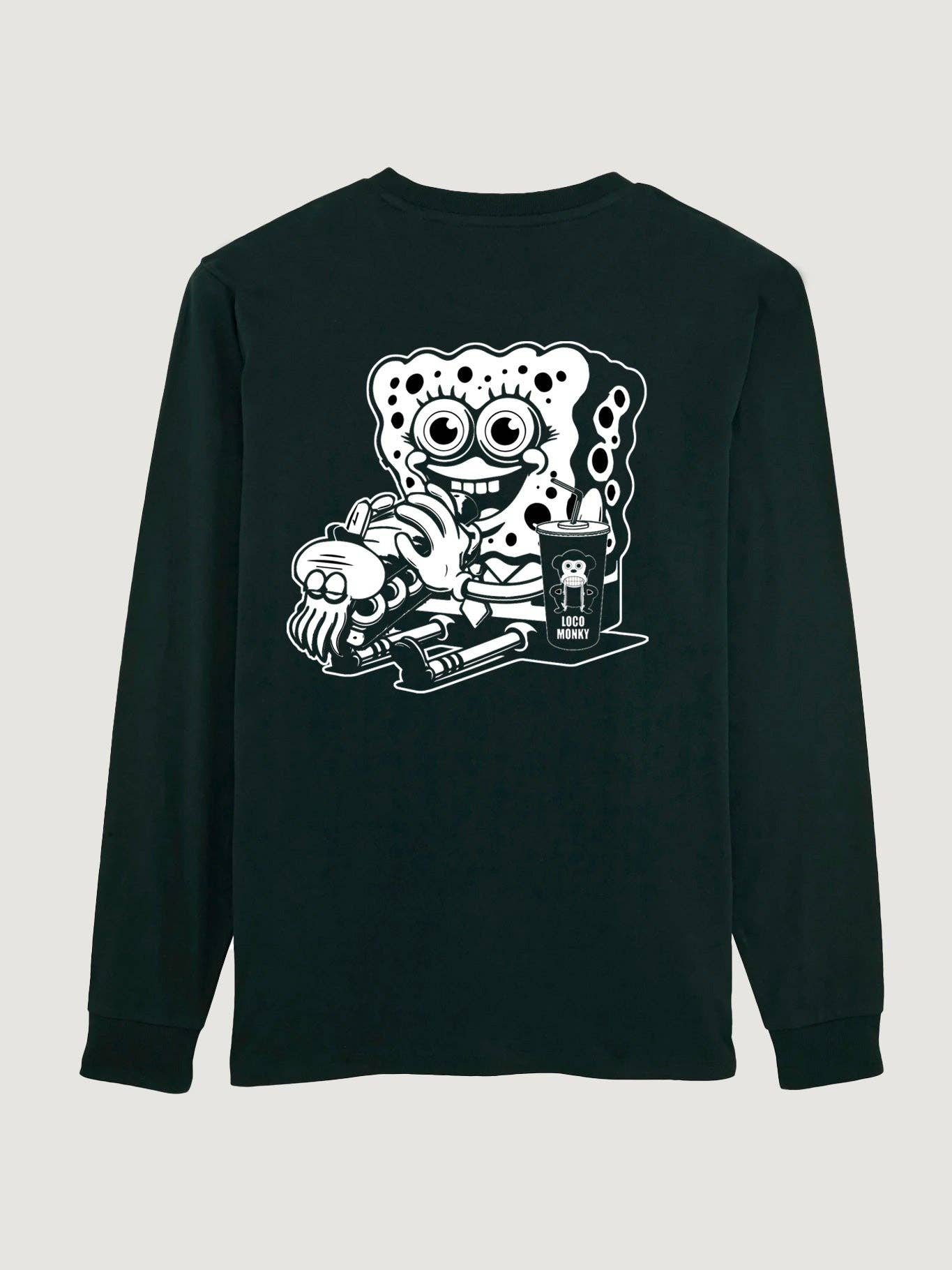 T-shirt a maniche lunghe Squid Sandwich nera