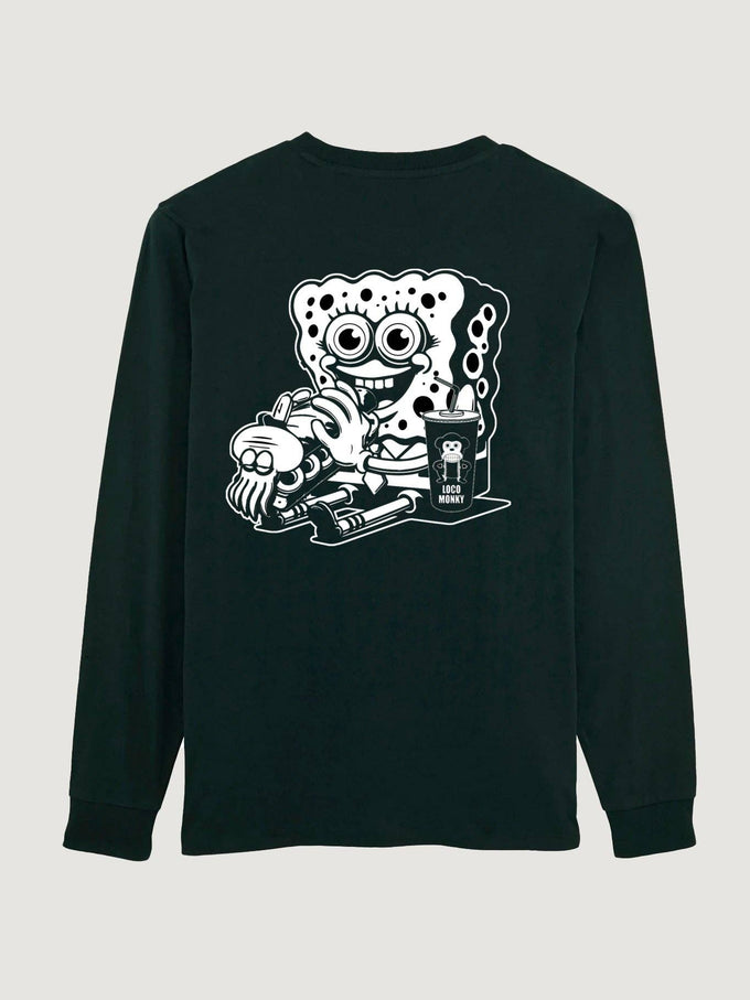 T-shirt a maniche lunghe Squid Sandwich nera