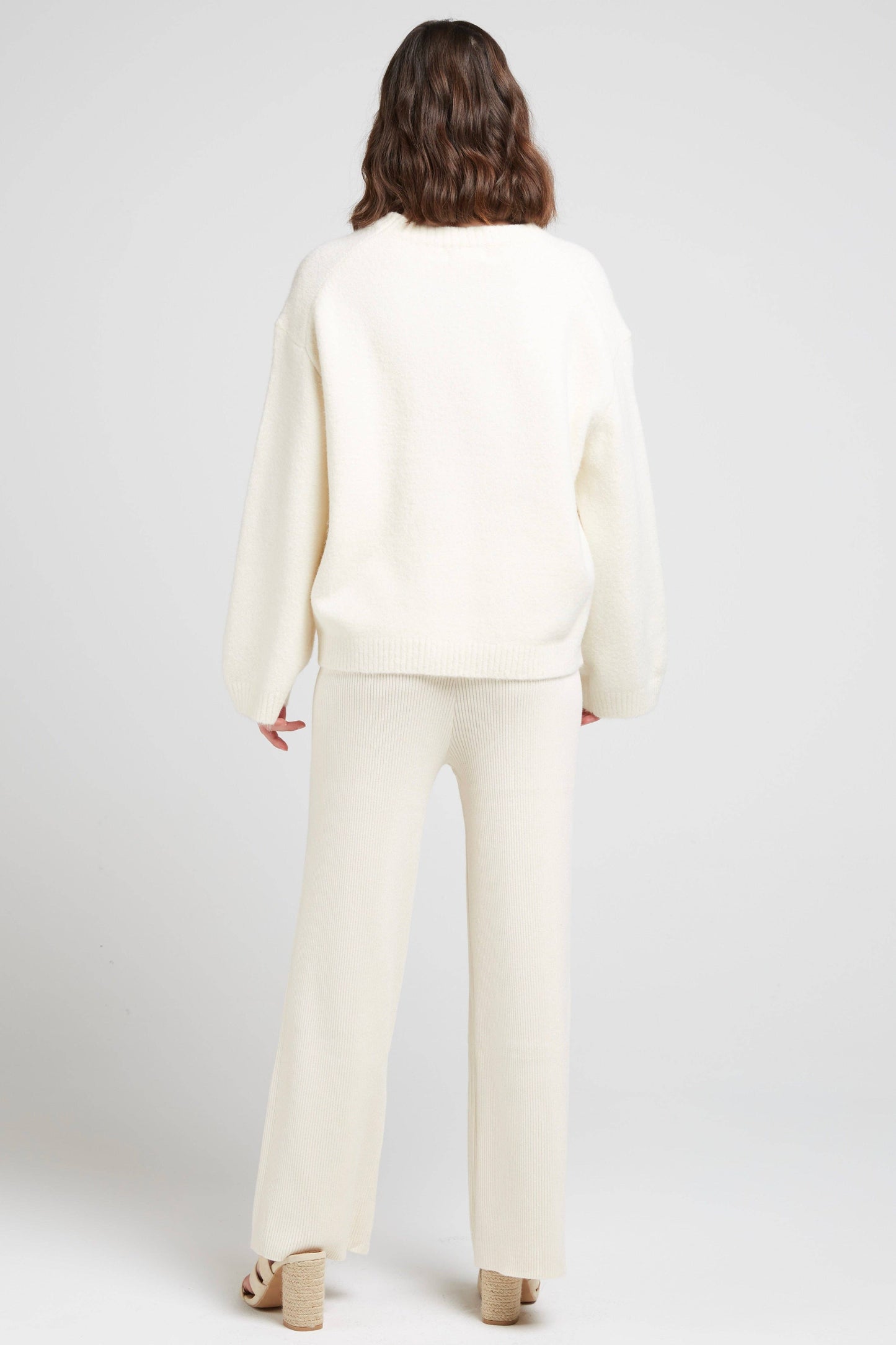 Pantaloni culotte estivi in cotone e lino bordeaux