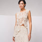 Top asimmetrico crochet in cotone