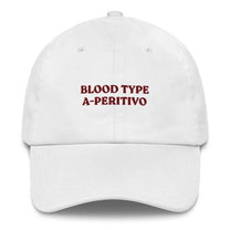 Cappellino da baseball "Blood Type A-Peritivo" ricamato