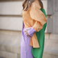 Camicia color block tre colori
