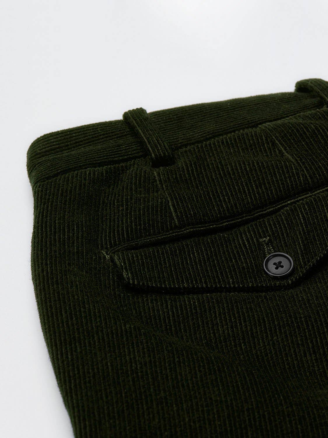 Pantaloni Casca in velluto a coste olive