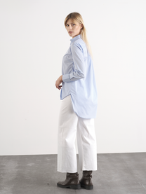 Camicia lunga in cotone elasticizzato