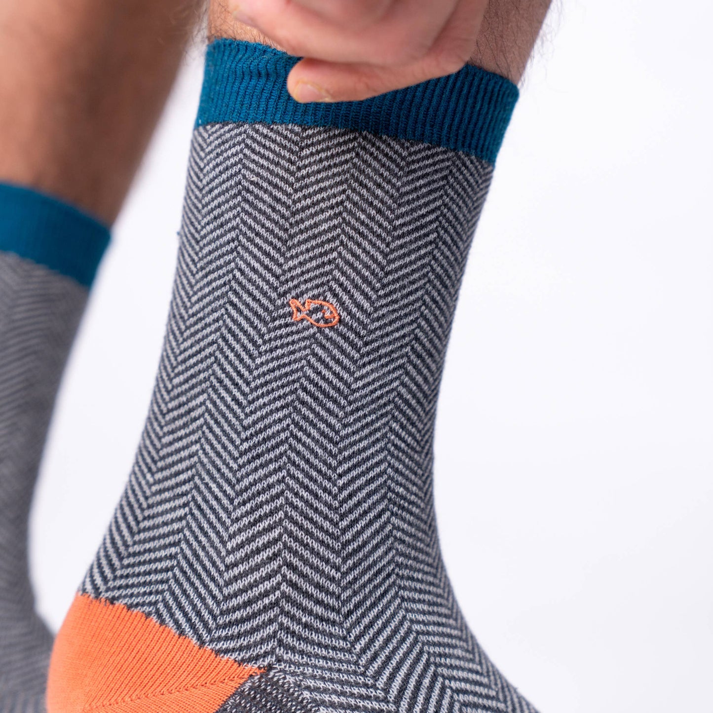 Calzini in cotone pettinato motivo chevron Mirage