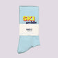 Calzini "Ski Ya Later" in cotone biologico