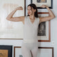 Canotta in puro cashmere con scollo a V