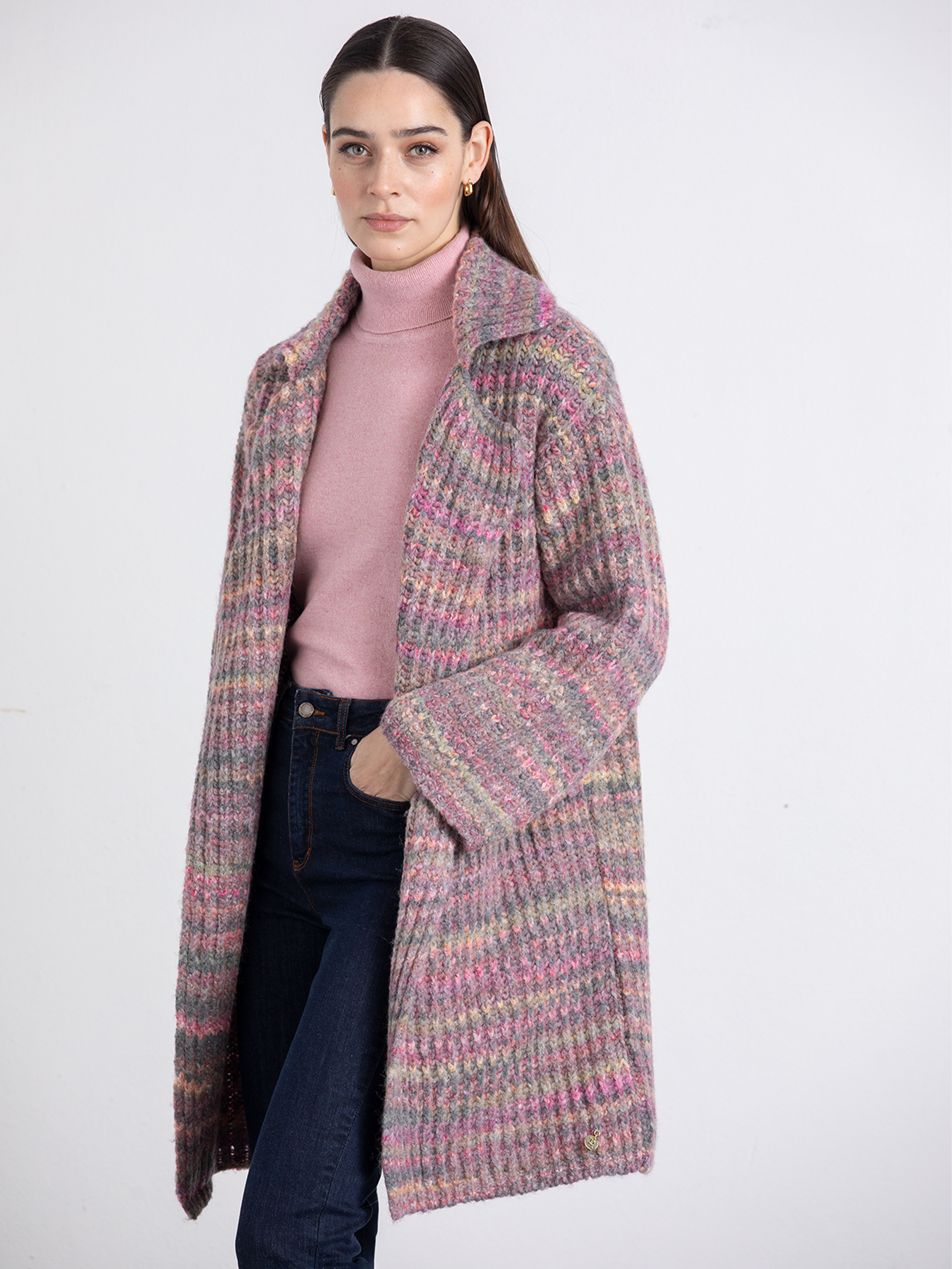 Cappotto in maglia multicolor GUIMANOS