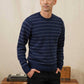 Maglione Orson a righe puntinate blu navy