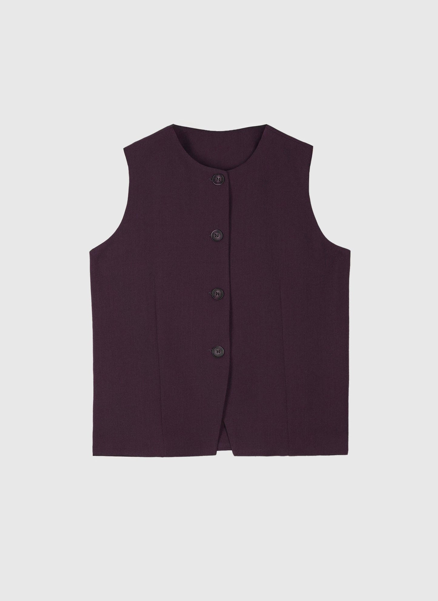 Gilet sartoriale donna Zola color vino