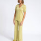 T-shirt in viscosa con lurex e stampa
