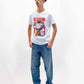 T-shirt unisex in cotone biologico con stampa gatto