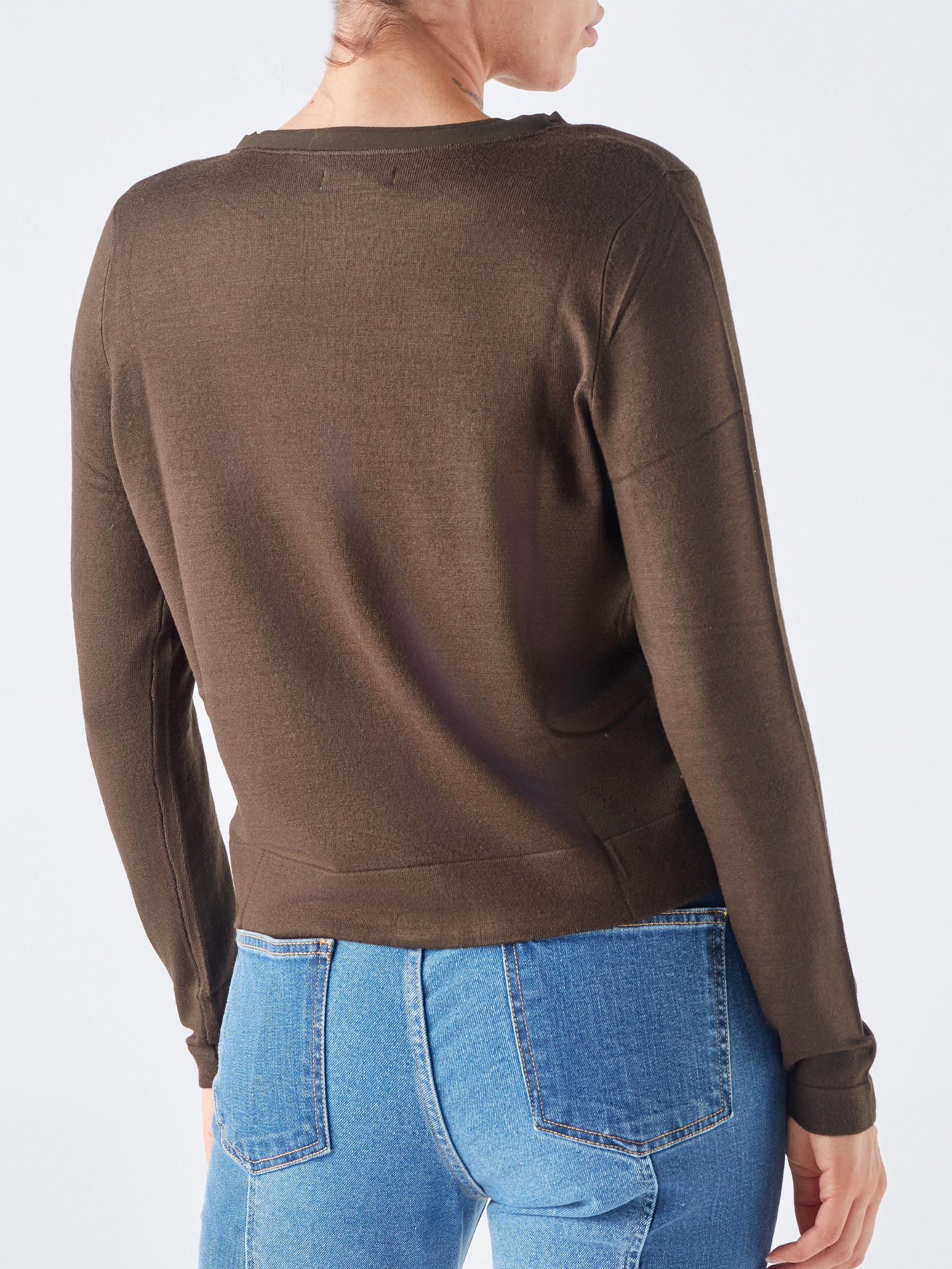 Cardigan in maglia con bottoni