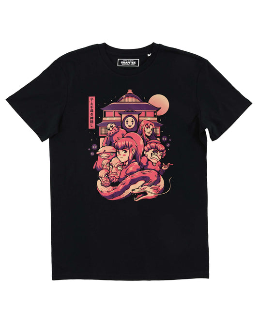 T-shirt unisex Spirit Gang con stampa anime giapponese