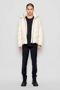 Piumino Eco Shearling con Cappuccio Rimovibile
