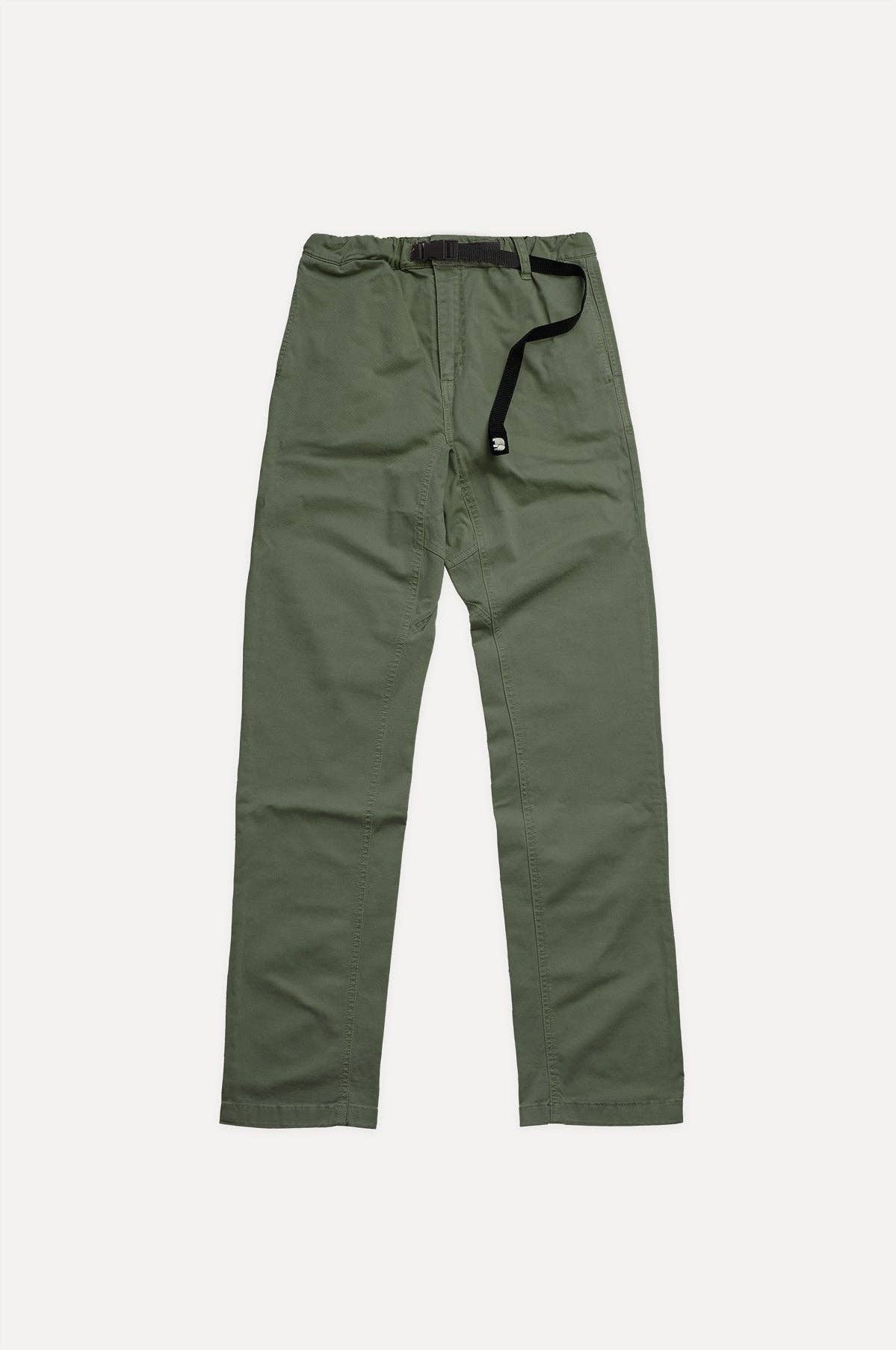 Pantaloni da arrampicata in cotone EcoDye color mentolo