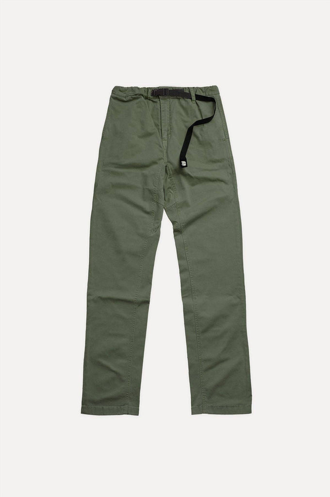Pantaloni da arrampicata in cotone EcoDye color mentolo
