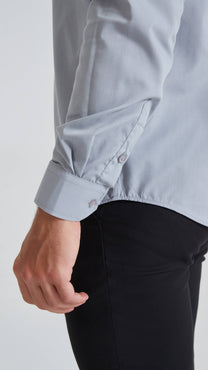 Camicia comfort grigia facile da stirare
