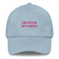 Cappellino da baseball con ricamo “Gelato is my cardio”