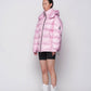 Piumino Puff Rosa Baby con Cappuccio