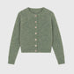 Cardigan in maglia Letiana verde tiglio