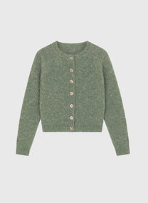 Cardigan in maglia Letiana verde tiglio