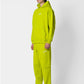Felpa con cappuccio regular lime con logo