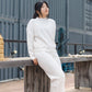 Completo minimal comodo maglione e pantaloni
