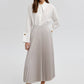Gonna midi plissettata elegante