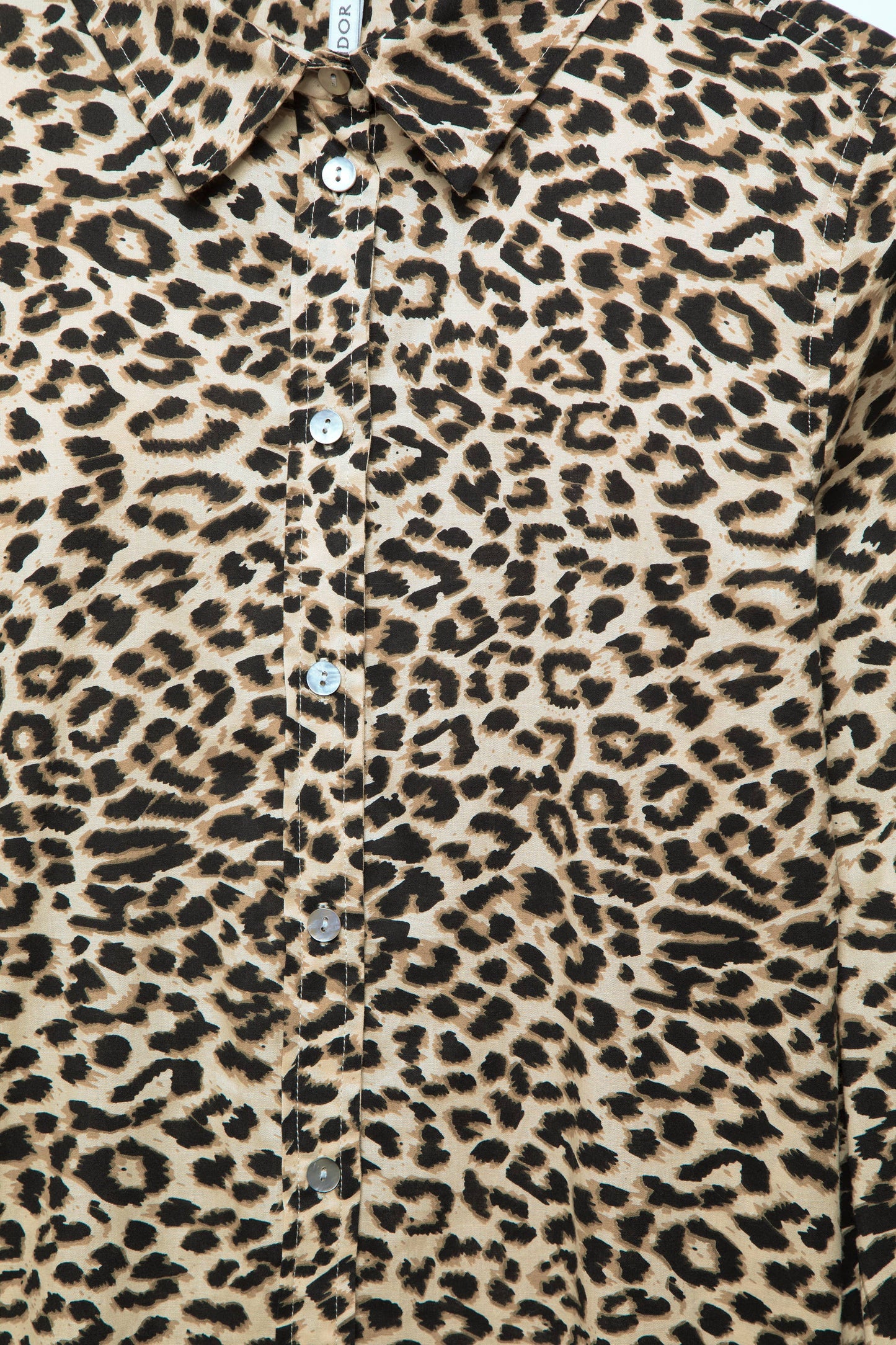 Camicia animalier in cotone