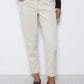 Pantaloni dritti in cotone elasticizzato