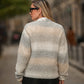 Cardigan in maglia degradé con bottoni