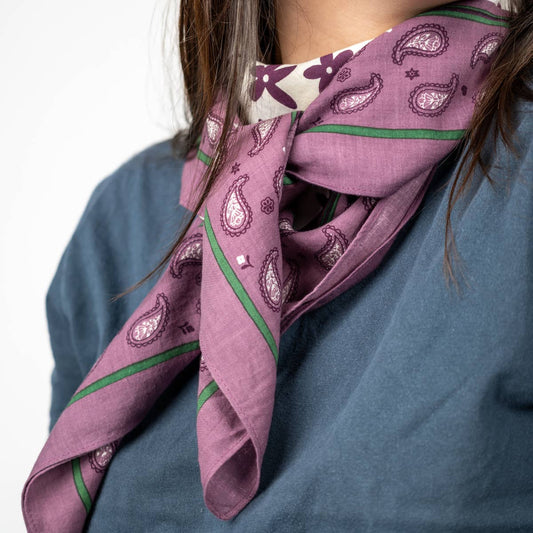 Foulard quadrato in cotone biologico Servane