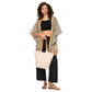 Kimono estivo boho a mezza lunghezza in cotone con maniche corte