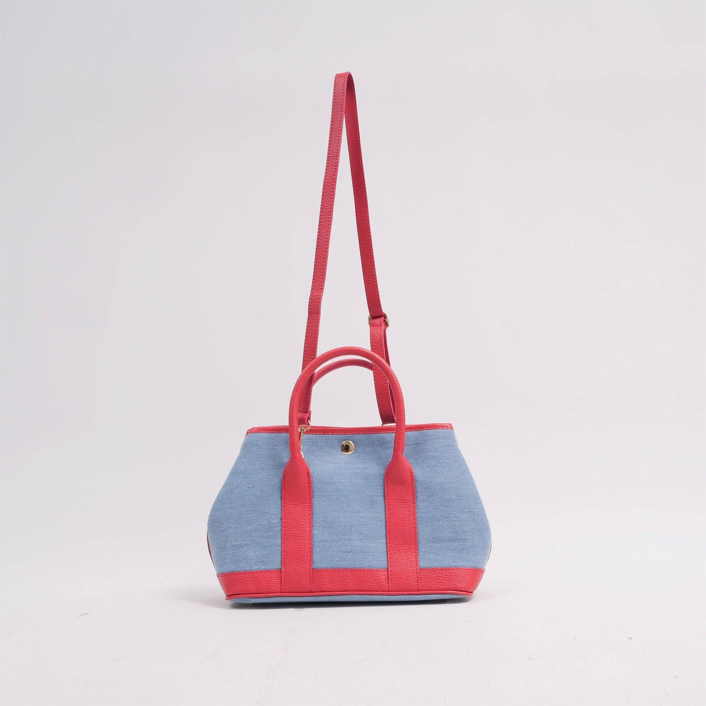 Borsa a mano effetto denim con tracolla