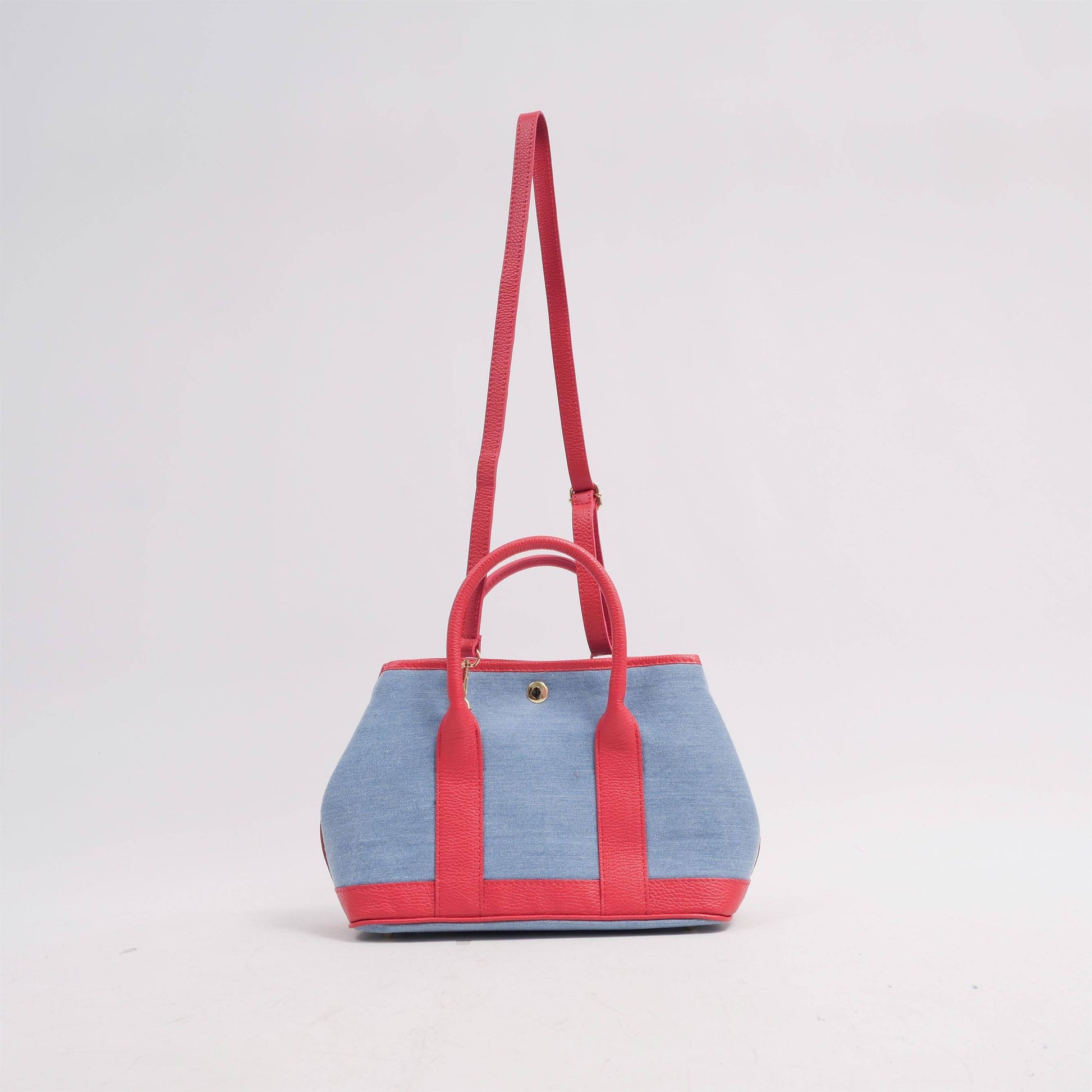 Borsa a mano effetto denim con tracolla