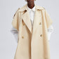 Gilet trench doppiopetto color pietra