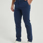 Pantaloni chino elasticizzati blu scuro da uomo