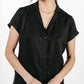 Camicia Innes nera a maniche corte