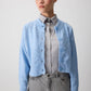 Cardigan corto in maglia con bottoni