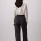 Pantaloni wide leg con vita elasticizzata