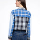 Camicia patchwork blu Sissyna