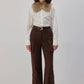 Pantaloni cargo in gabardine di cotone