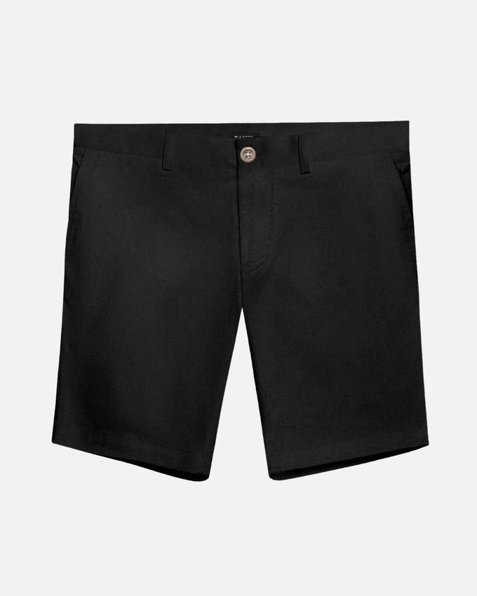 Pantaloncini elasticizzati neri in cotone