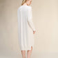 Abito midi in misto cashmere knit senza cuciture