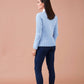 Jeans skinny cropped con strass