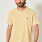 T-shirt Bart in cotone biologico giallo pallido